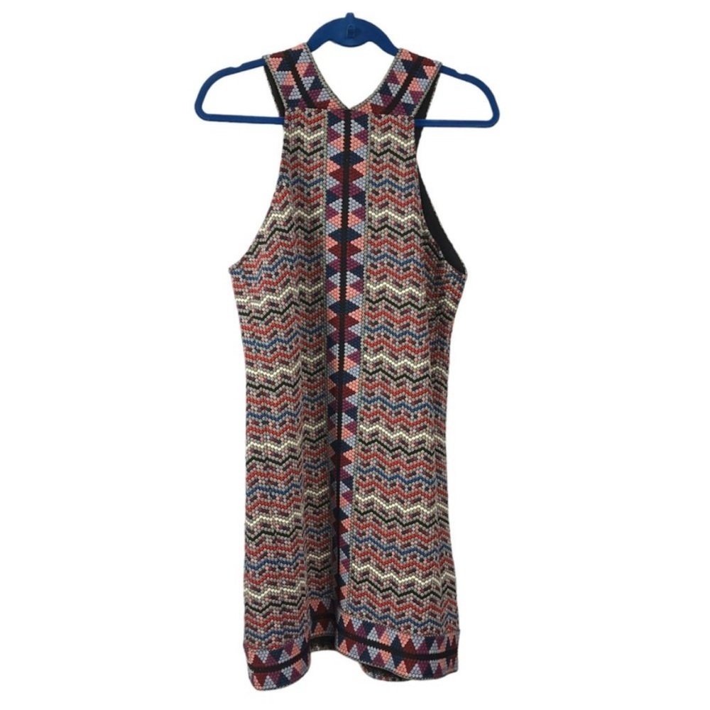 NWT $178 BCBG Max Azaria Jacquard Tesa Halter Dress M - Picture 4 of 9